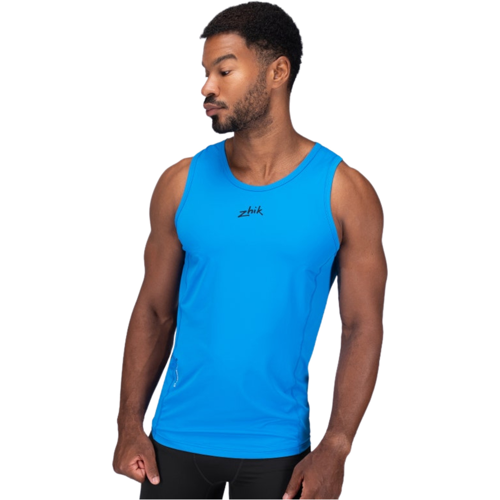 2026 Zhik Heren Eco Spandex LT Race Singlet VST-0140-M-CYA - Cyan